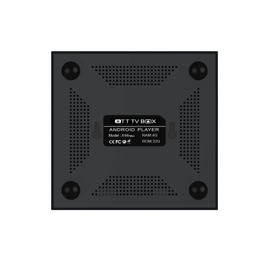 ТВ-приставка X96 Max с Android 9 0 S905X2 Smart 4K сетевая приставка медиаплеер 4 Гб ОЗУ 64 ПЗУ