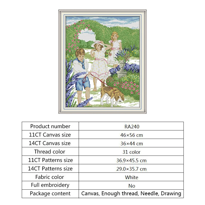 Набор для вышивания своими руками набор рукоделия принт холст настенный