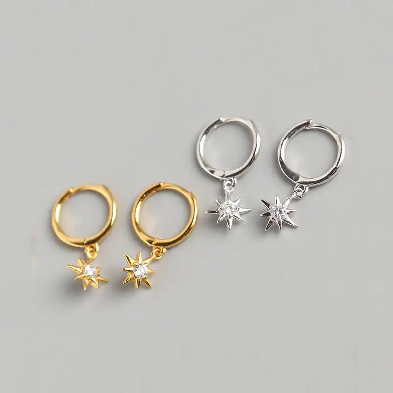 Женские серьги-кольца INZATT вечерние серьги из стерлингового серебра 925 пробы с