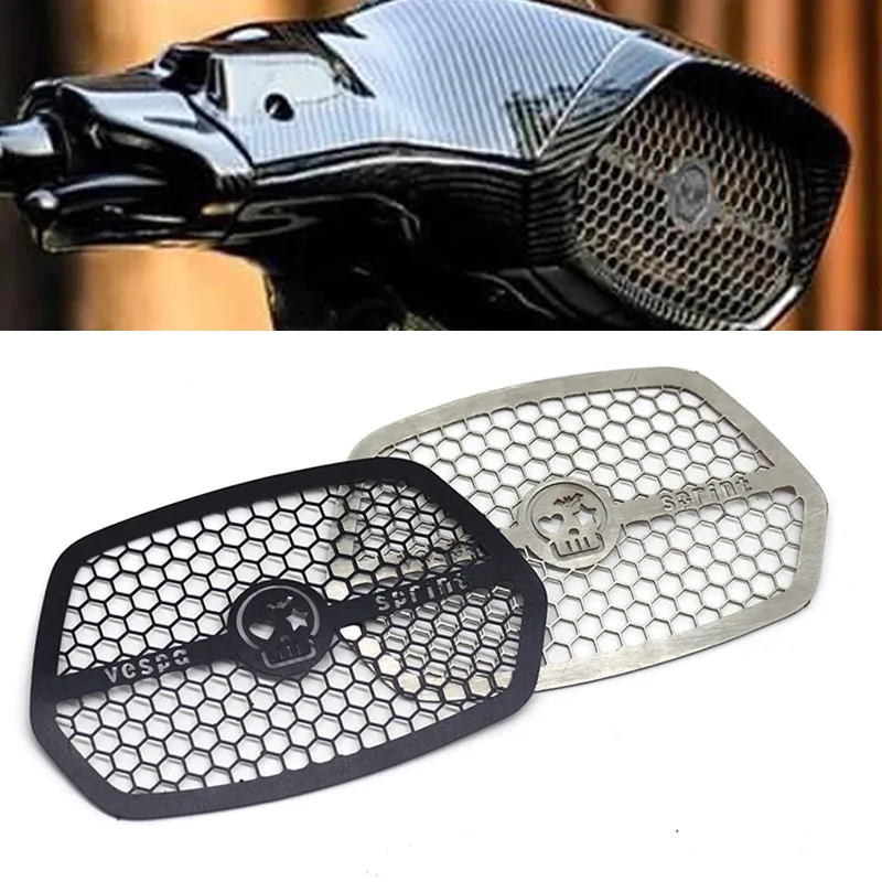 

Налобный фонарь для мотоцикла Vespa Piaggio Sprint 150-2017, аксессуары для передней фары из нержавеющей стали