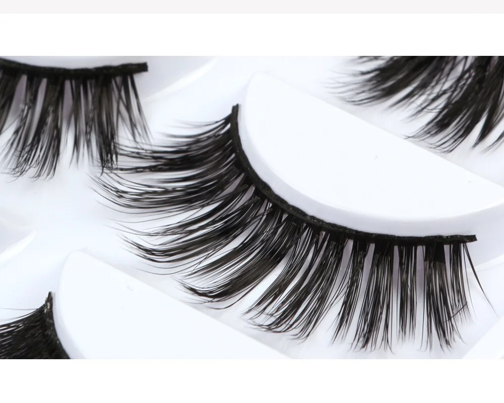 Clothebeauty 5 стилей 5 пар ручной работы 3D Роскошные настоящие норковые натуральные накладные ресницы, длинные/толстые накладные ресницы, многоразовые(M5