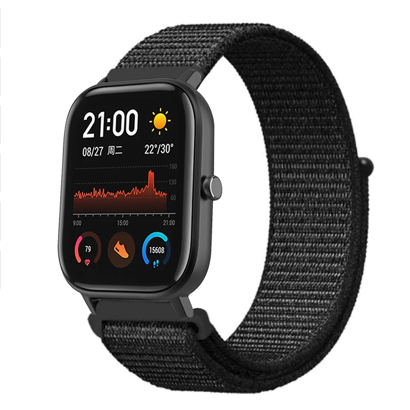 Холст Волшебная наклейка ремешок для Amazfit GTS сменный ремешок для часов Huami Amazfit GTS холст Смарт часы ремешок аксессуары