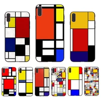 square and line art mobile phone case for iphone 12 mini xs 13 11 pro max shell coque se x xr 6 7 8 plus 5s 6s unique hard cover