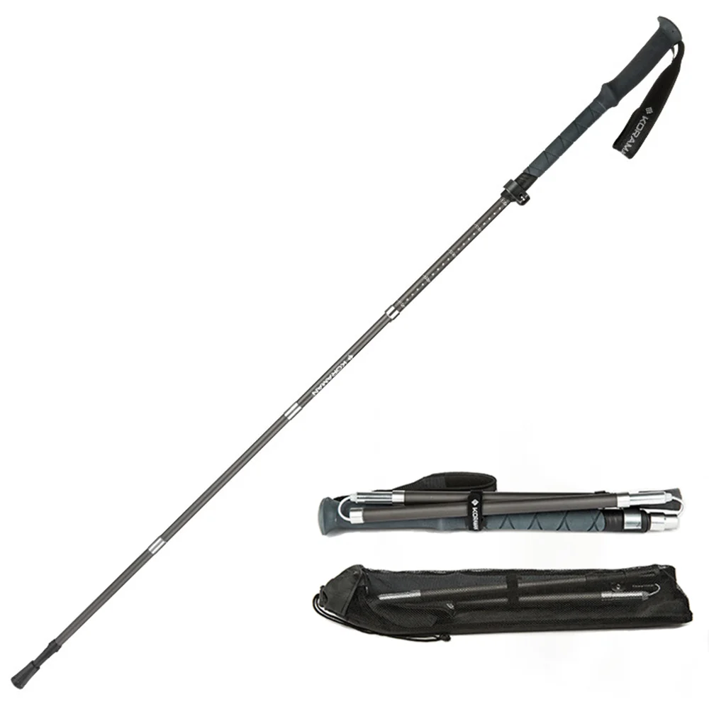 

1Pcs Folding Hiking Stick Carbon Fiber Ultralight Trekking Poles Poles for Camping Telescopic Walking Stick camping equipment