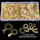1110540150 шт. M3M4M5M6M8M10 кольцевые наконечники, медные обжимные клеммы, кабельные зажимы, коннектор, неизолированный ассортимент в комплекте