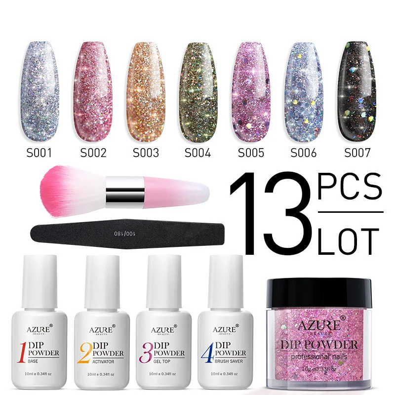 Modelones супер сияющий блеск погружающийся порошок для дизайна ногтей базовый топ