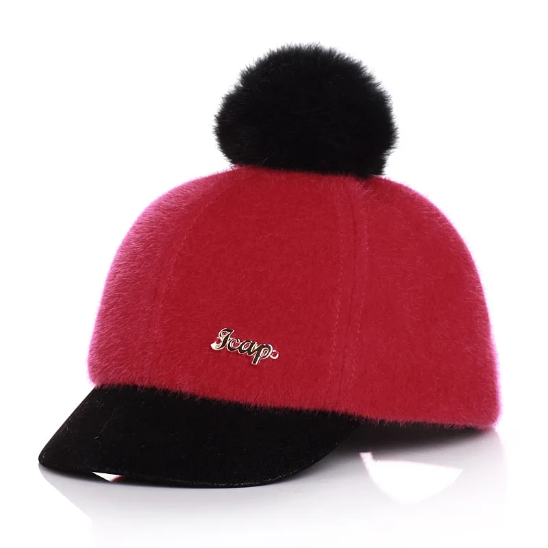 Fashion Baby Cap Autumn Winter Baby Hat for Girls Boys with Detachable Fur Ball Pompom Kids Hats for 1-6 Years 12 Colors