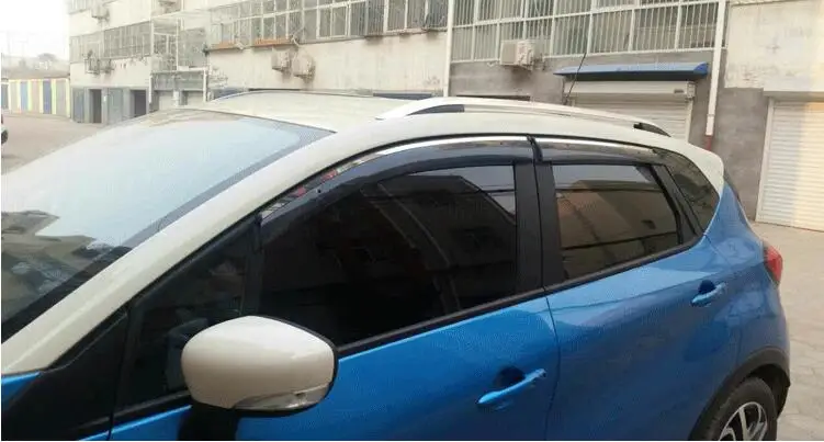 Алюминиевый сплав автомобильный багажник на крыше автомобиля несущая штанга серебро Подходит для Renault Captur