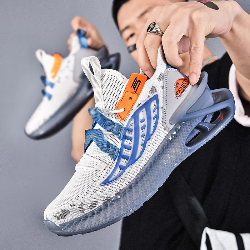 

SENTA New Men Blade Running Shoes Breathable Sneakers Fashion Wear-resistant Sports Shoes Antiskid Damping Outsole Jogging Shoes