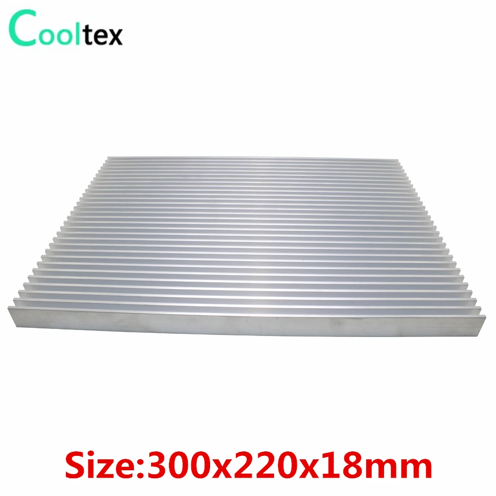 Dissipador de Calor de Alumínio Dissipador de Calor Radiador de Arrefecimento para Levou Dissipação de Calor Faça Você Mesmo Grande Radiador Chip Eletrônico Lcd 300x220x18mm