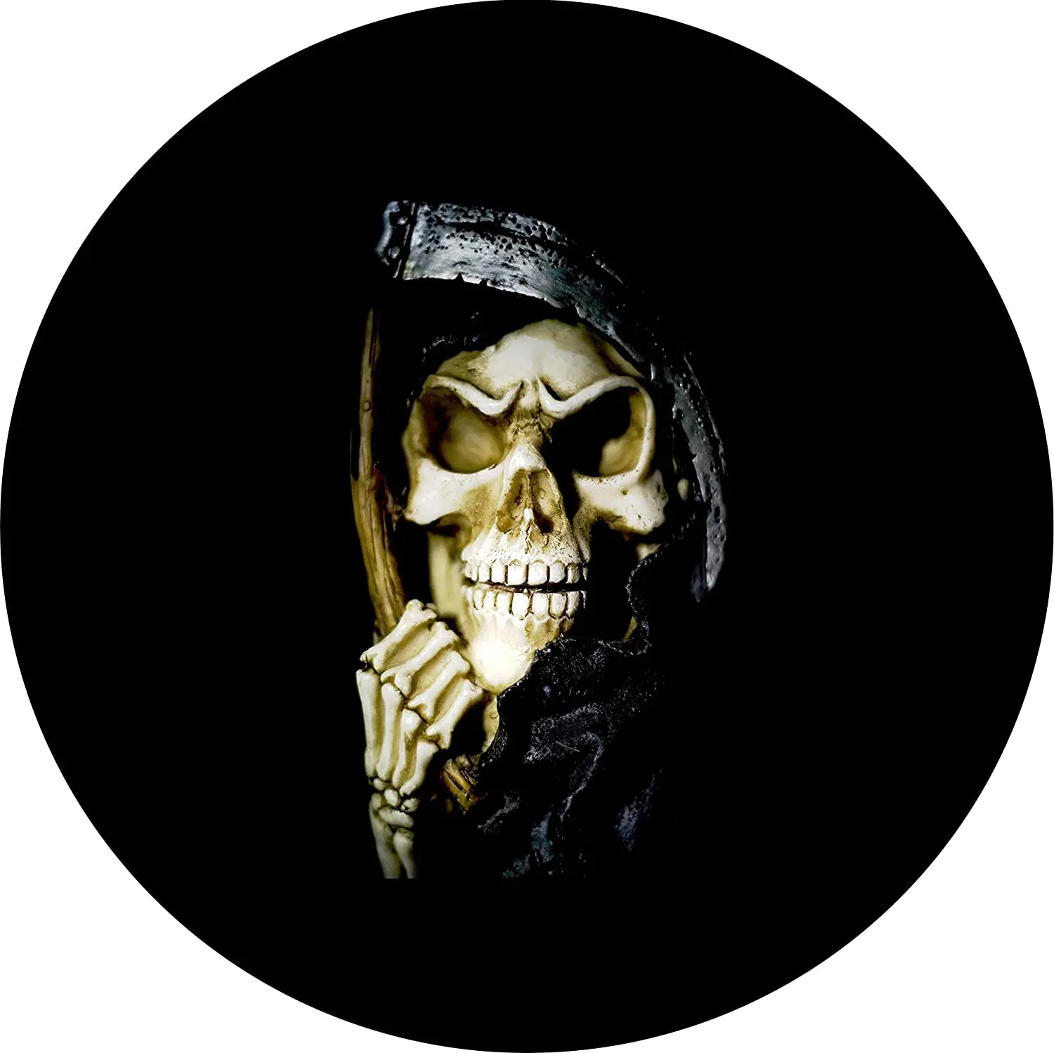 

TIRE COVER CENTRAL Skull Grim Reaper Wheel Spare Tire Cover ( Sized to Any Make