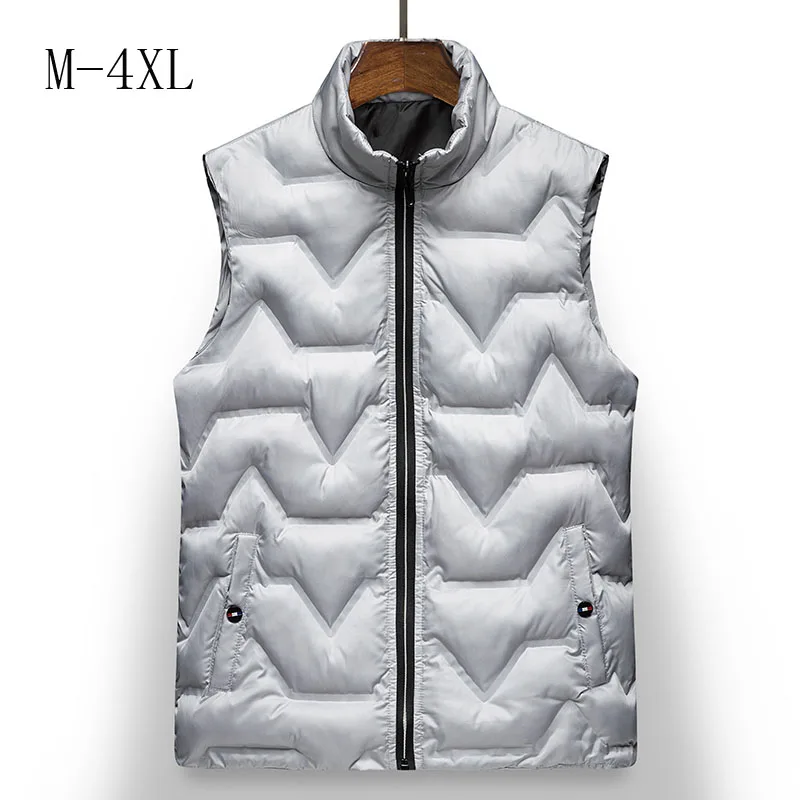 Жилет мужской утепленный на хлопковой подкладке куртка без рукавов повседневный