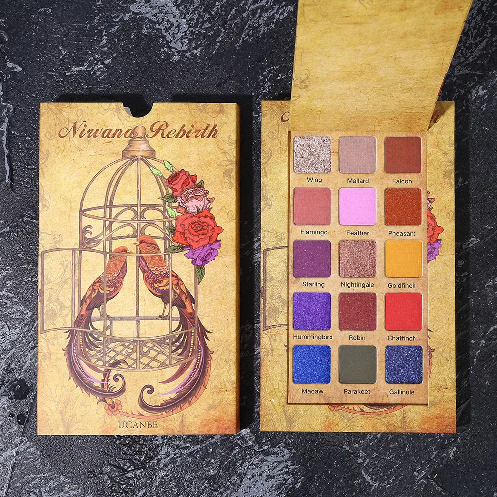 Палетка теней для век UCANBE естественные пигментированные матовые Сияющие тени 15