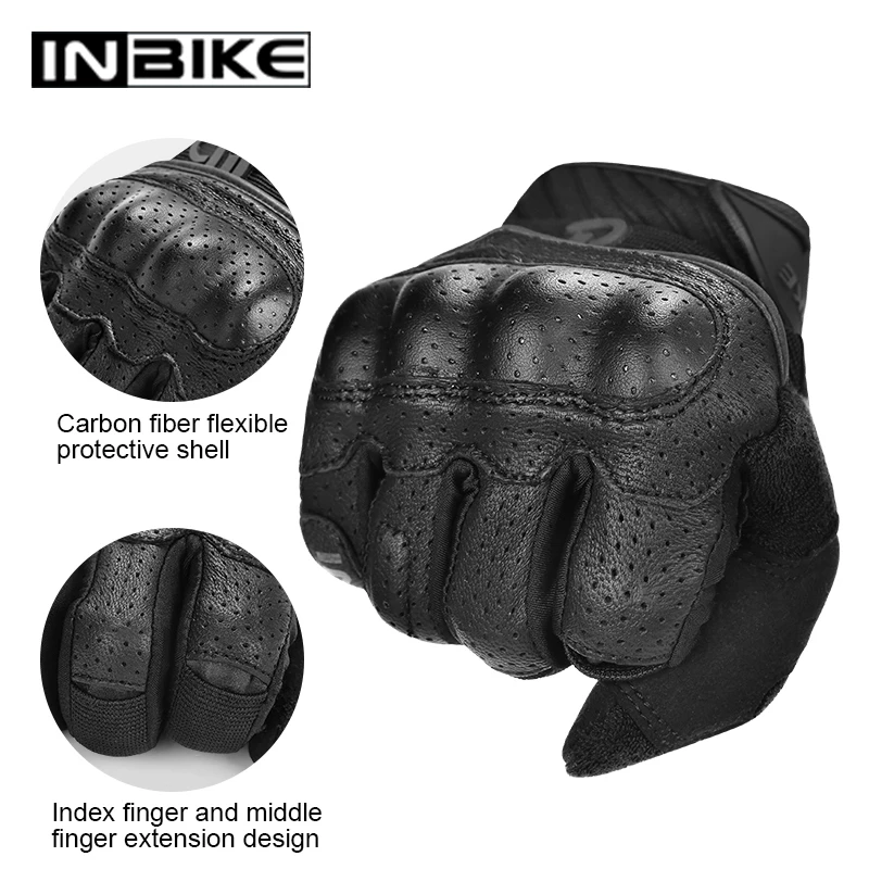 Перчатки INBIKE мужские мотоциклетные дышащие митенки для мотокросса сенсорный