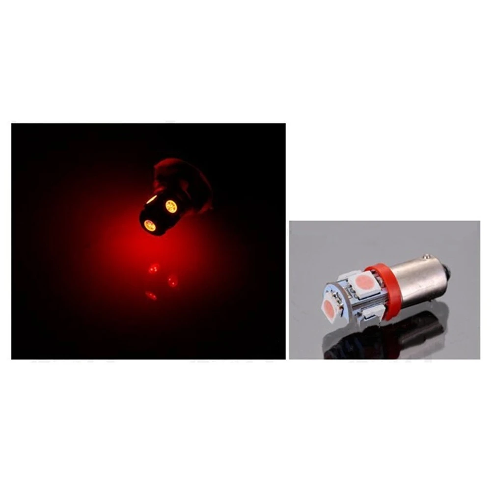 5 шт./компл. автомобиля Габаритные фары Ba9S T4W Smd 5050 5 СВЕТОДИОДНАЯ башня 96 люмен Клин лампочки Led Dc12V
