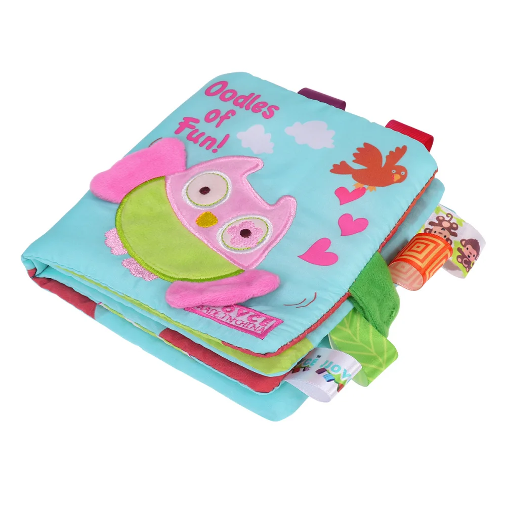 

Animal Embroidery Oodles Owl Book Educational for Baby Girl Boy （Random Color）