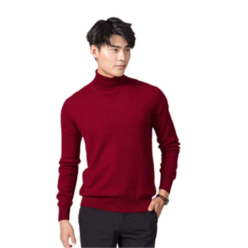 

Cashmere Cotton Blend Turtleneck Men Jumper 2020 Autumn Winter Wram Clothes Vetement Homme Pull Homme Hiver Man Pullover Sweater