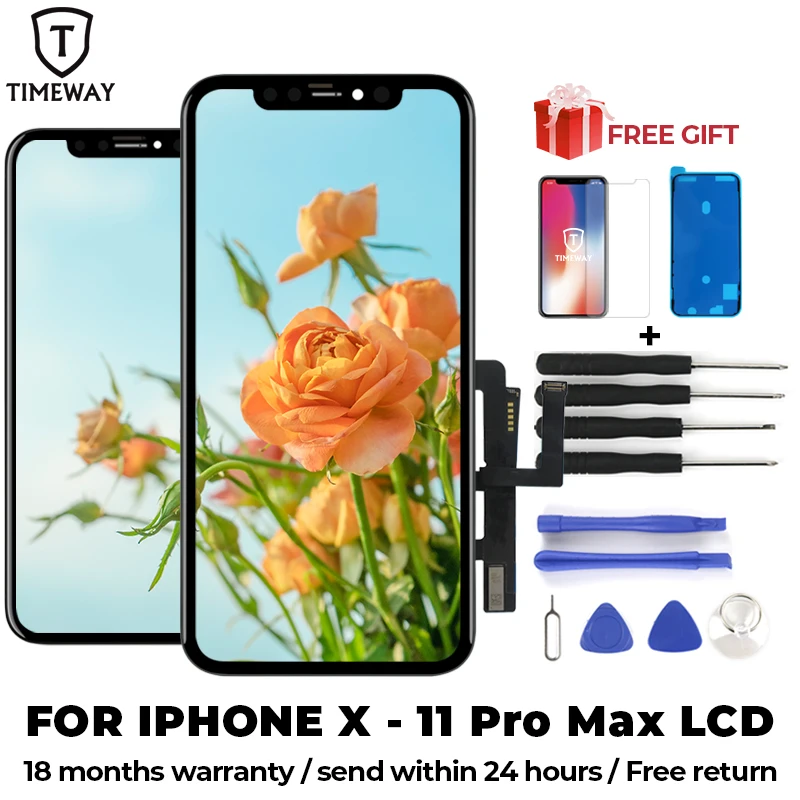 Grade Quality For iPhone 11 11Pro 11Pro Max LCD Touch Screen Replacement For iPhone X XS XSMAX XR LCD Screen Without Dead Pixel