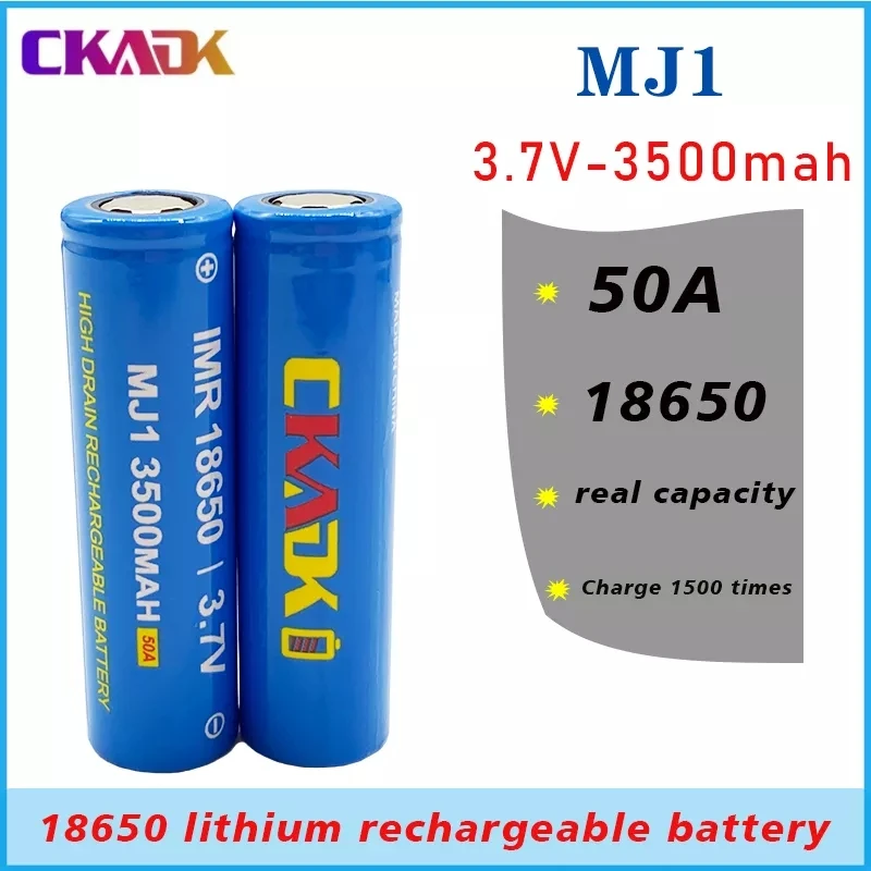 

CKADK 100% оригинальный MJ1 3,7 в 3500 мАч 18650 литиевая аккумуляторная батарея для фонарика MJ1 3500 мАч батарея