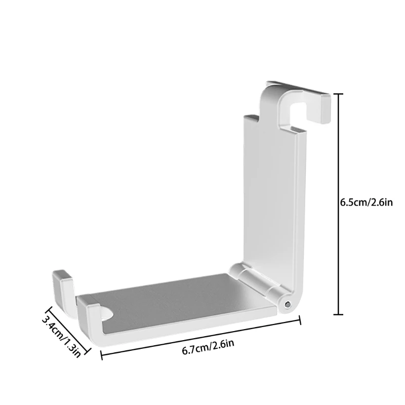 

Premium Headphone Hanger Wall Mount Stand, Foldable Hook Space-saving Organizer, Aluminum Holder for PS5 Gaming Headset