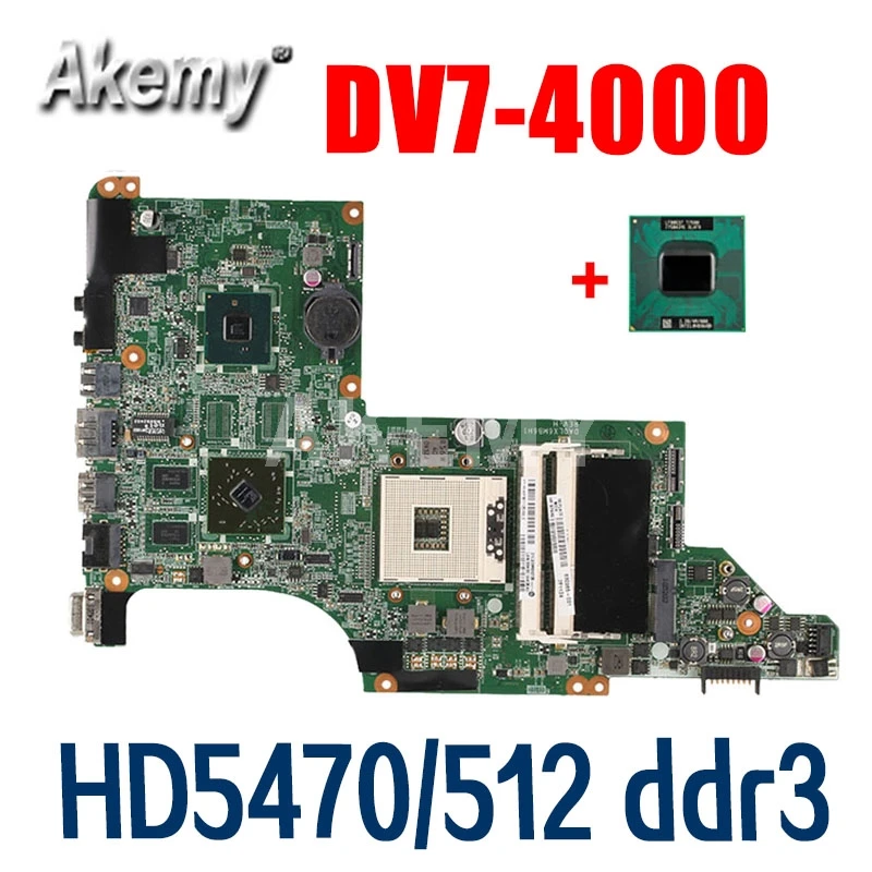 Материнская плата для ноутбука Amazoon hp pavilion DV7T DV7 4000 609787 001 hm55 ATI HD5470/512 ddr3 DA0LX6MB6H1