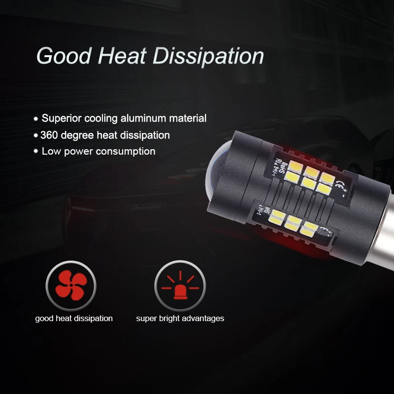 ANMINGPU 2x сигнальная лампа 1156 Led BA15S P21W BAU15S 3030SMD 1157 Canbus BAY15D P21/5 Вт для автомобилей