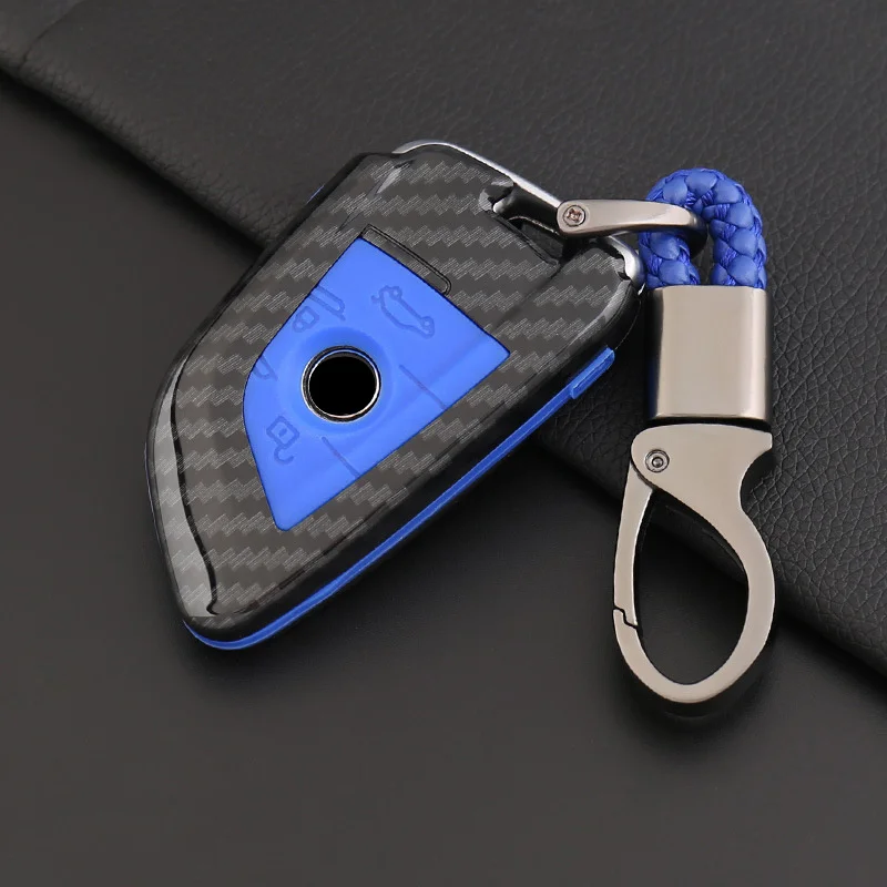 Углеродного волокна ДИСТАНЦИОННОГО чехол для автомобильного смарт ключа BMW X6 F15 X4