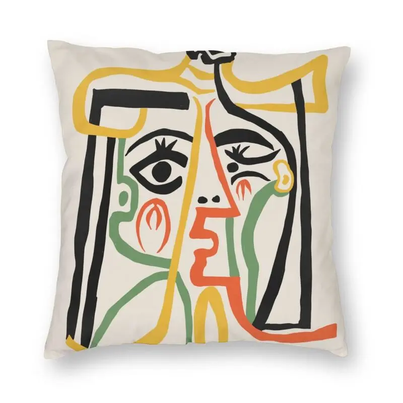 

Наволочка для подушки Tete De Femme на заказ, домашняя декоративная 3D двухсторонняя наволочка для автомобиля с рисунком Пабло Пикассо