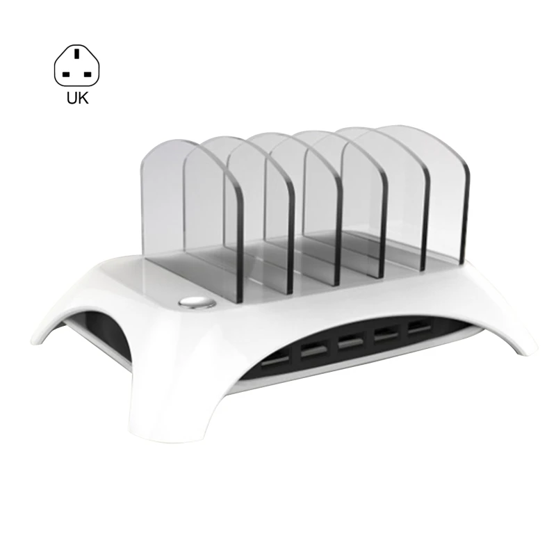 

5 Port 2.4A USB Multiple Mobile Device Charging Station Power Dock Multi Device