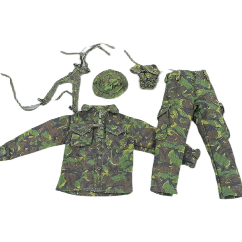 

1/6 Soldiers and special forces camouflage clothes Penney hat and magazine bag suit model for 12‘’action figure