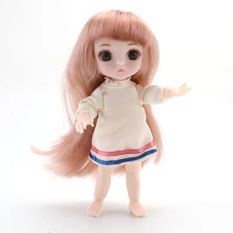 16 см BJD куклы игрушки с одеждой аксессуары мини-кукла для маленькой девочки 13