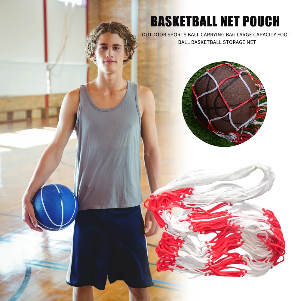 

Sports Ball Carry Net Bag Volleyball Storage Mesh Pouch Large Outdoor Basketball for Easy Safety Exercise Accessories