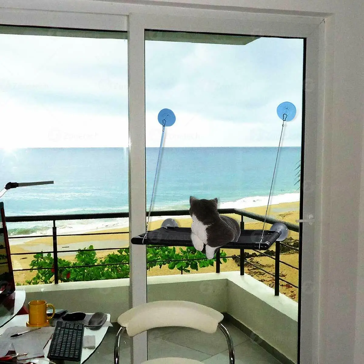 Сетчатая подставка для купания с изображением кошки|Кровати и подстилки кошек| |