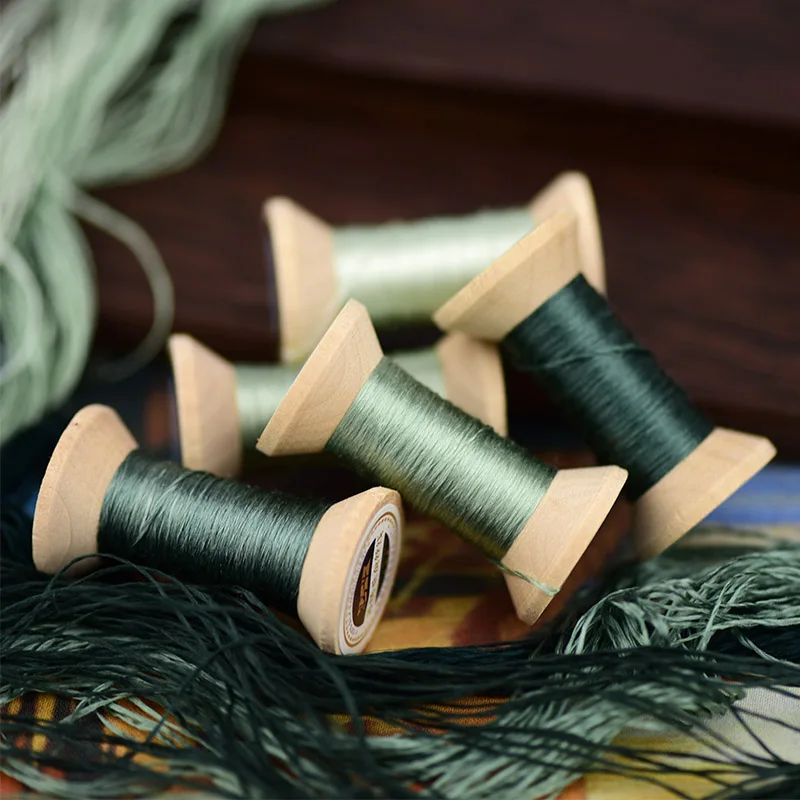 Вышивка вручную/шелковая нить/обернутая шелковая нить для вышивки/ручная