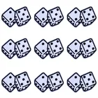 10 шт., черно-белые нашивки Pulaqi для одежды