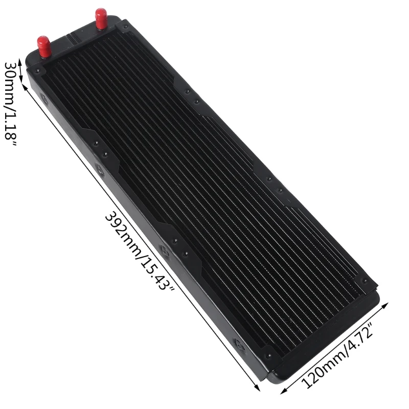 

Система жидкого охлаждения «сделай сам», плавники высокой плотности, 18-рядные алюминиевые трубки, радиатор для компьютера, система водяног...