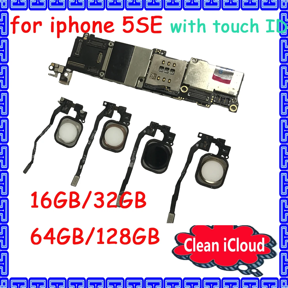 Для iphone 5SE оригинальная разблокированная материнская плата IOS система высшего