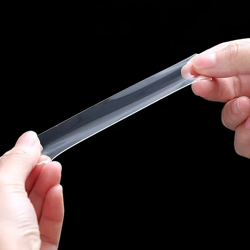 

Transparent Home Reusable Tape Double Sided Adhesive For Super Strong Traceless Glue Gadget Magic Adhesive Tape