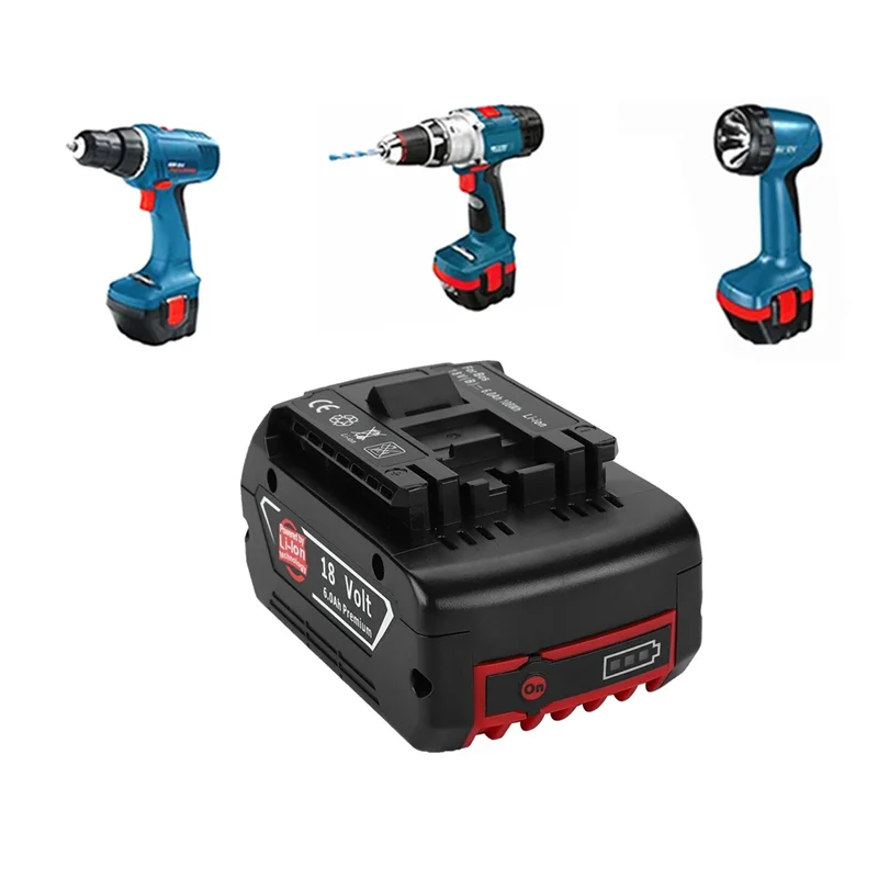 

Replacement for Bosch 18V 6000mAh Lithium Power Tools Battery Pack BAT609 BAT618 BAT622 JSH180 CRS180 GDR 18 V-LI Cordless Drill
