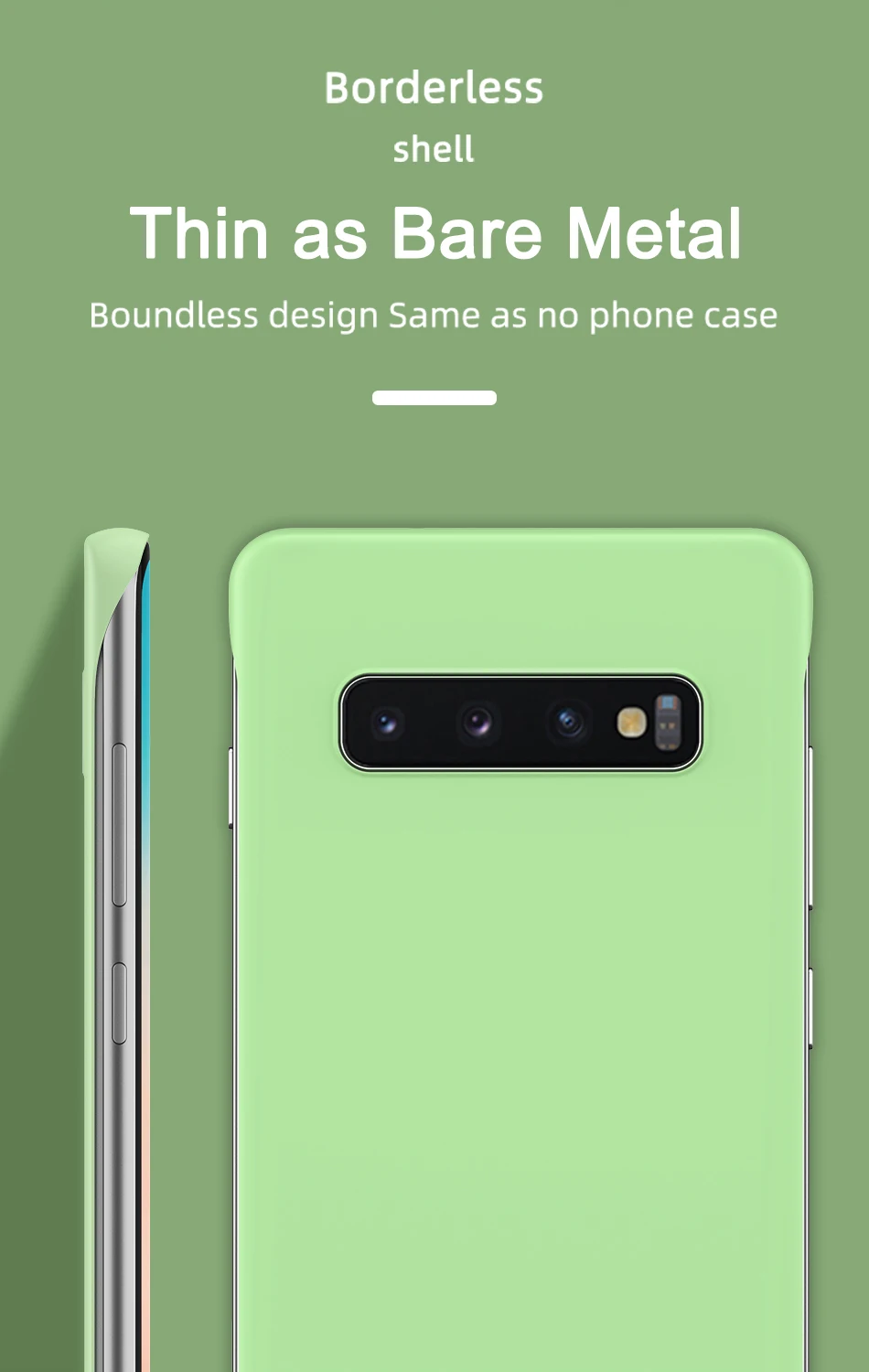 Безрамное чехол для samsung Galaxy S10 S10e Примечание 10+ плюс A10 A20 A30 A50 A40 A70 M20 A7 конфеты чехол s Жесткий матовый поликарбонатный чехол