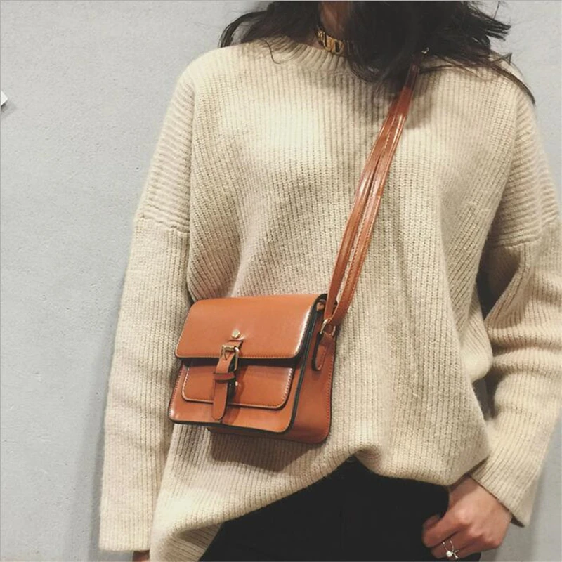 Сумка DIDABEAR женская маленькая кожаная модный саквояж на плечо винтажный