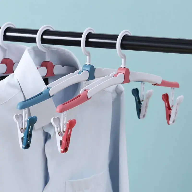 Oldable портативные пластиковые вешалки для одежды многофункциональные дорожные