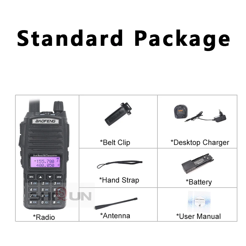 Увеличить 3800 мА/ч UV-82 8 Вт Baofeng UV 82 иди и болтай Walkie Talkie “иди 10 км радио двойной PTT UV-XR