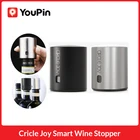 Умная винная пробка Youpin Circle Joy из нержавеющей стали, электрическая кухонная пробка для вина с вакуумной памятью