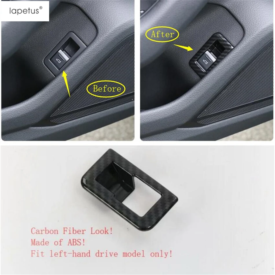 Аксессуары Lapetus подходят для Audi A6 C8 ABS Нижняя отделка багажного отделения дверь кнопка включения питания рамка литьевая крышка комплект Отделка 1 шт
