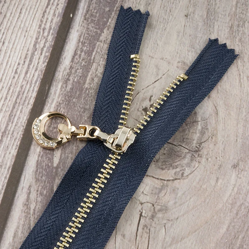 Navy GT Meetee, 3 шт., 11-25 см, 3#, металлическая молния, закрытый конец, золото, серебро, зуб, луна, тяга, молния, замок, сделай сам, сумка, одежда, Швейные аксессуары, ZA005 - Цвет: Navy GT