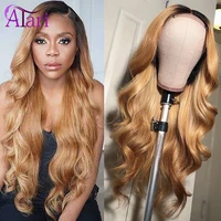 honey color 1b27 13x4 transparent lace frontal wigs body wave lace front wig peruvian human hair wig 180 lace closure wig