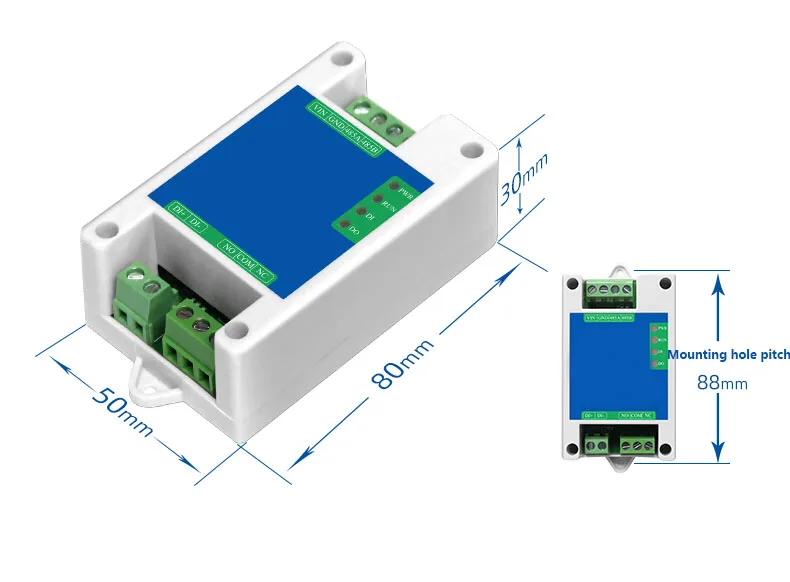 Модуль реле Modbus с цифровым входом и выходом 1-di1do/2DI2DO/2DO широкополосный контроллер