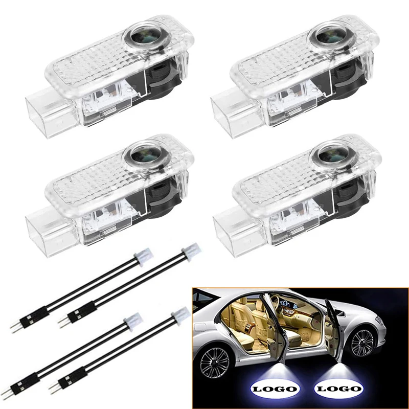 

4 шт., светодиодные лампы для двери автомобиля