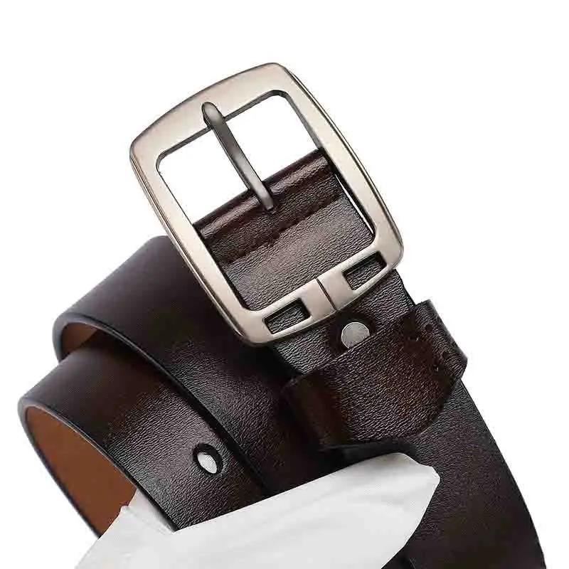 

105 130 140 150 160 170cm Big Plus Size Men Belt Cow Genuine Leather Strap High Quality Jeans Long Pin Buckle Waistband Belts